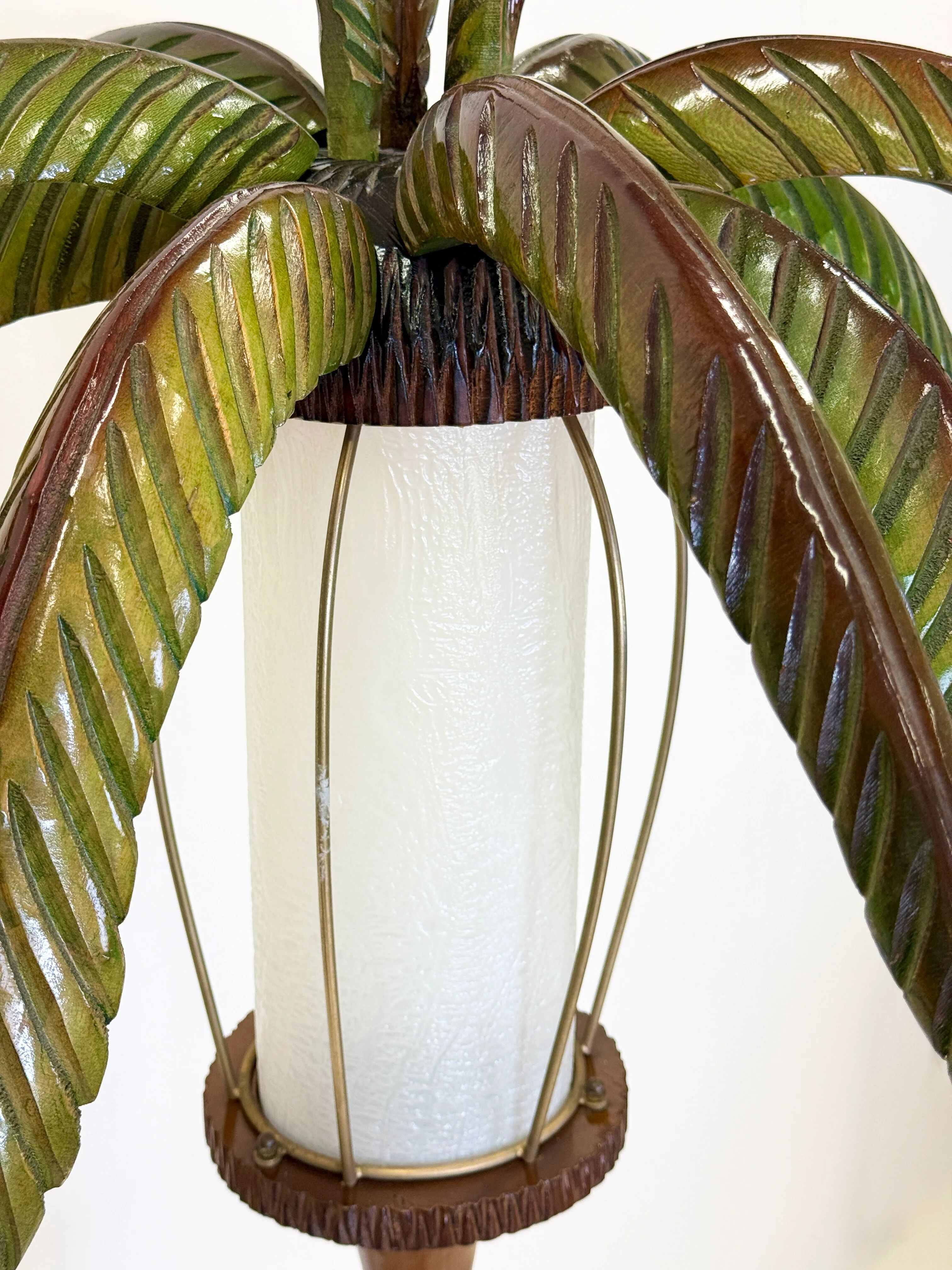 "Palm tree" floor lamp — Aldo Tura, Italy, circa 1960