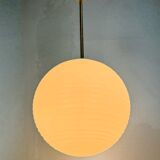 Vintage Chandelier with Milk Glass from Elektrosvit, 1960s