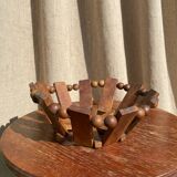 Vintage wooden basket