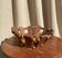 Vintage wooden basket