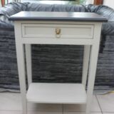 Painted wooden side table