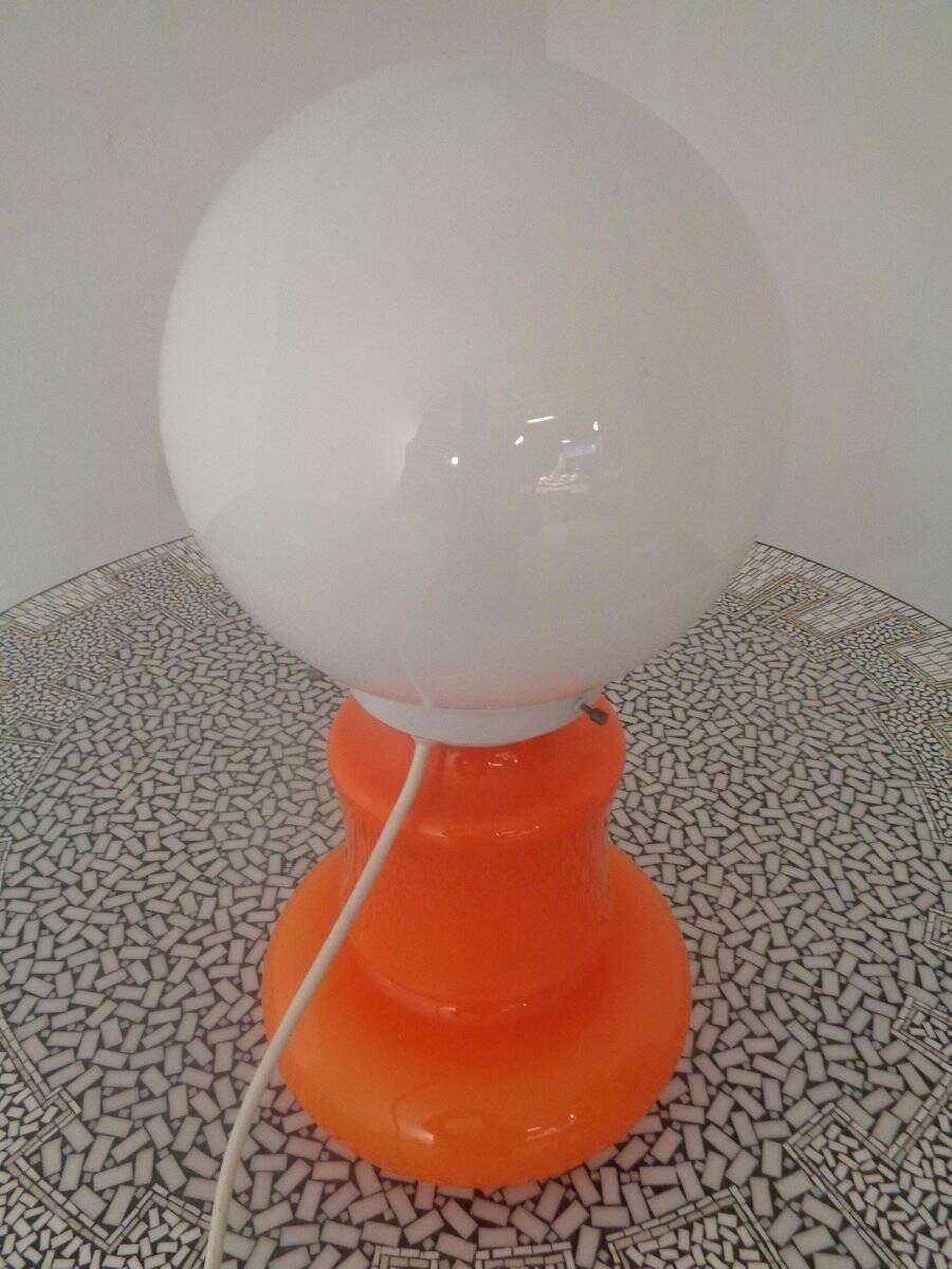 Italian glass standard lamp, 1970s