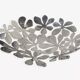 Fruit bowl/basket in chromed stainless steel, signed Monika Mulder