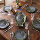 Green slipware fish service – 6 pieces