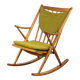 Midcentury Teak Rocking Chair by Frank Reenskaug for Bramin, 1960s
