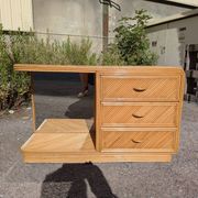 1970s rattan sideboard