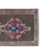 Tapis vintage turc de oushak tissé à la main 84x220 cm