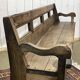 Banc rustique en châtaignier fin XIXème