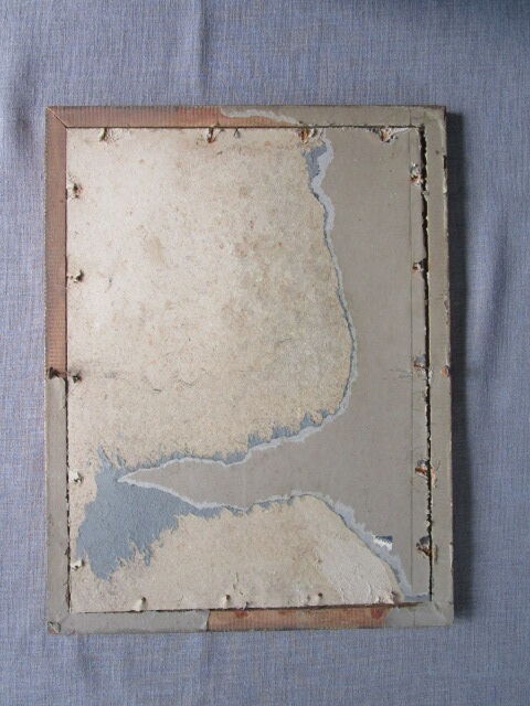 Old frame in worked/golden wood