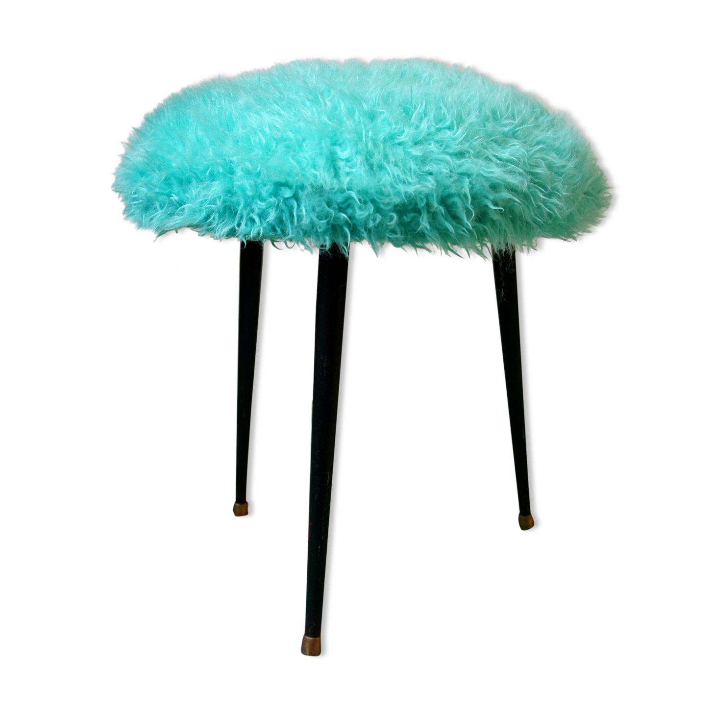 Tripod stool blue mint moumoute 1960