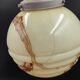 Suspension globe verre marbré moucheté art-déco