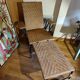 Braided rattan chaise longue 1920-30