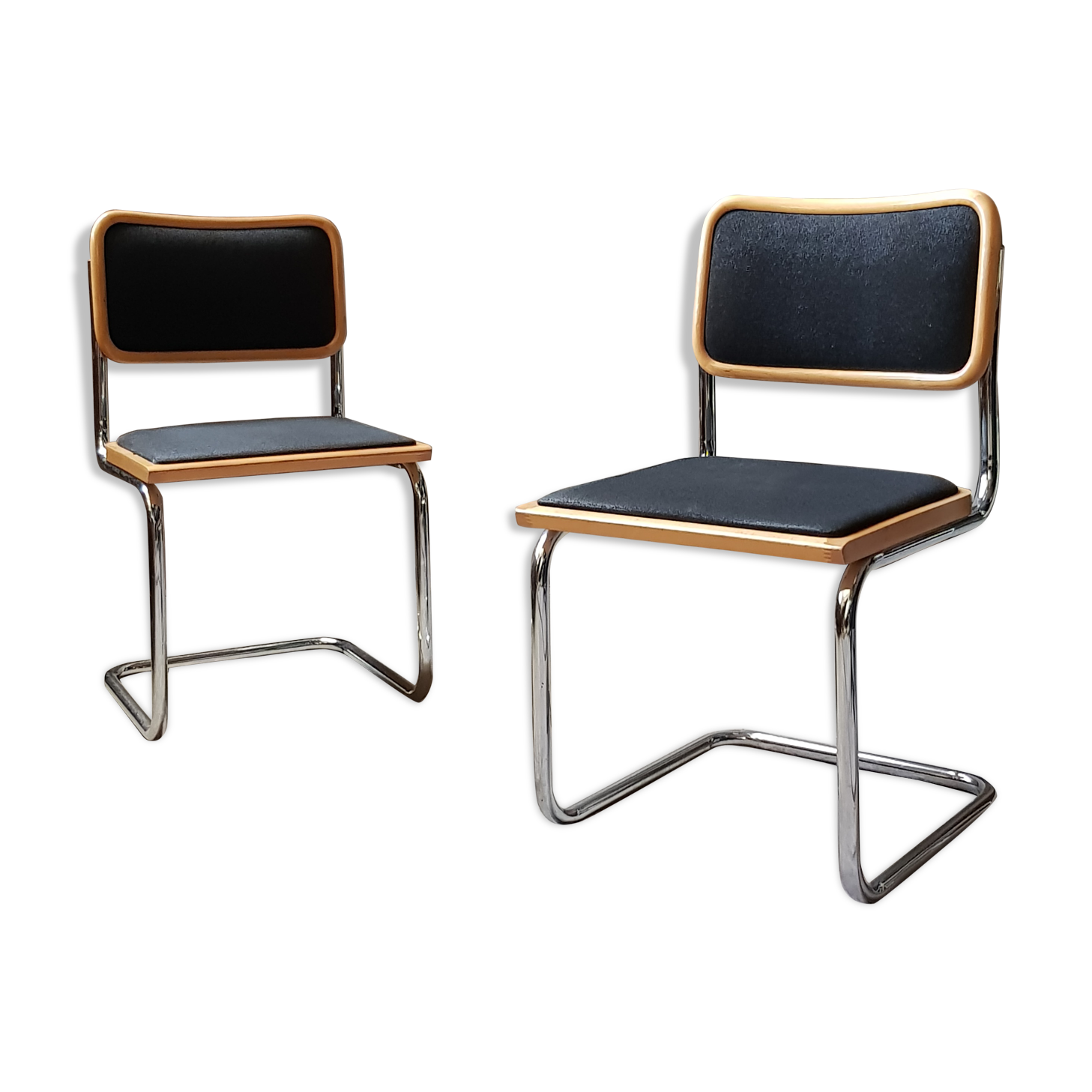 Pair of chair Marcel Breuer Cesca B32
