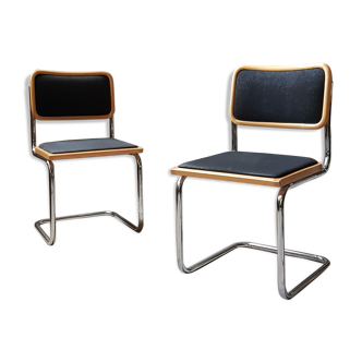 Pair of chair Marcel Breuer Cesca B32