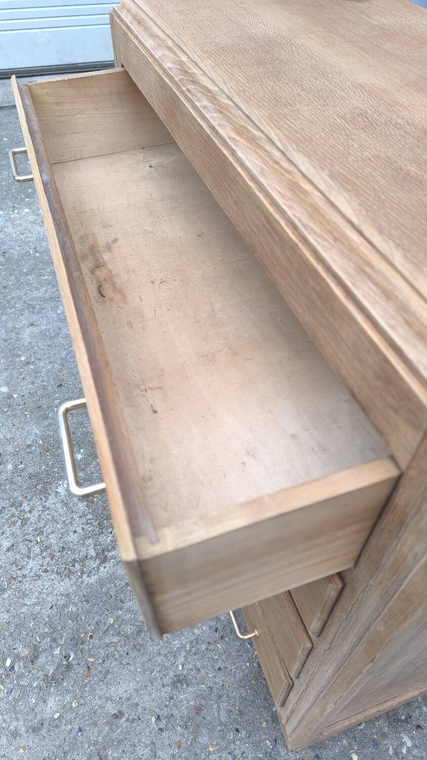 1960 compass foot chest of drawers