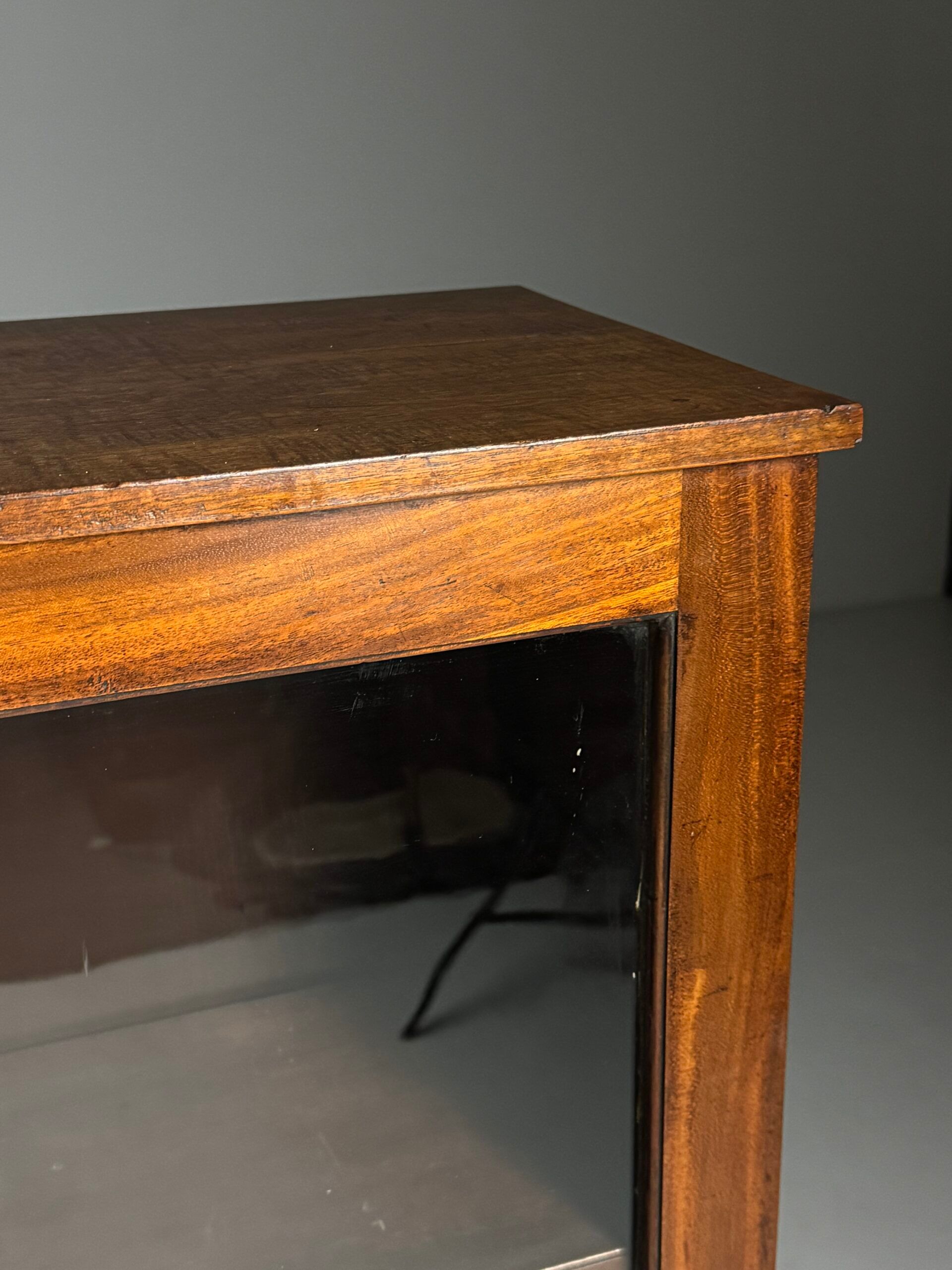 Mahogany display cabinet 19th century antique