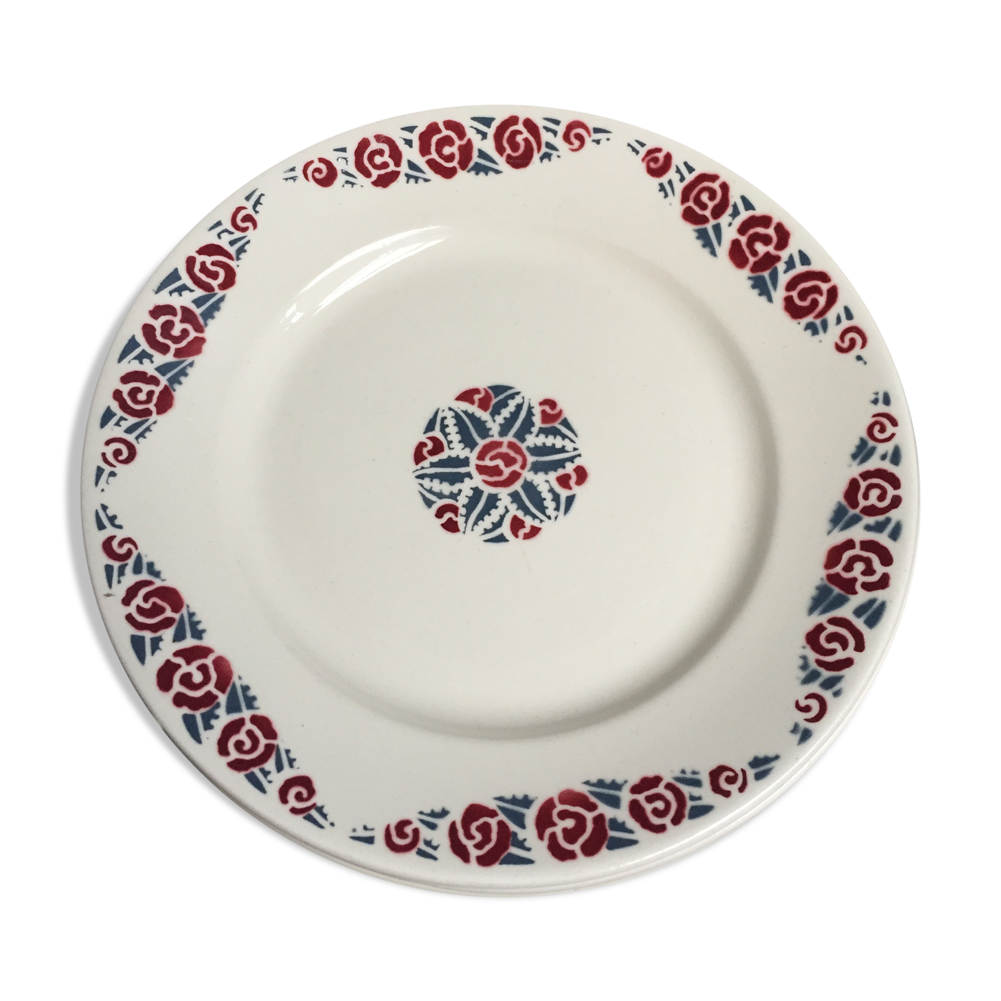 Set de 6 assiettes plate Badonviller