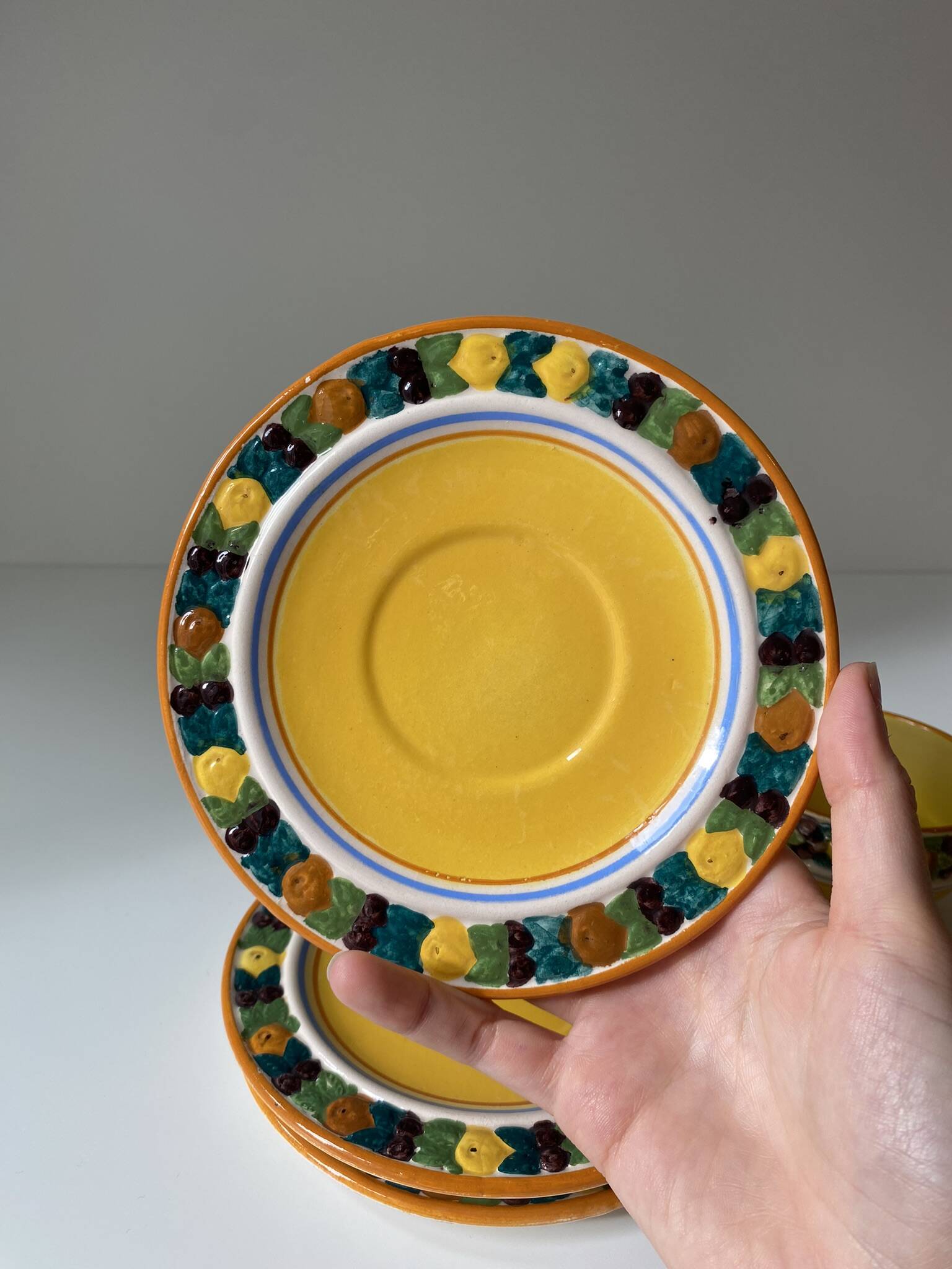 Della Robbia Italian ceramic cup 1950