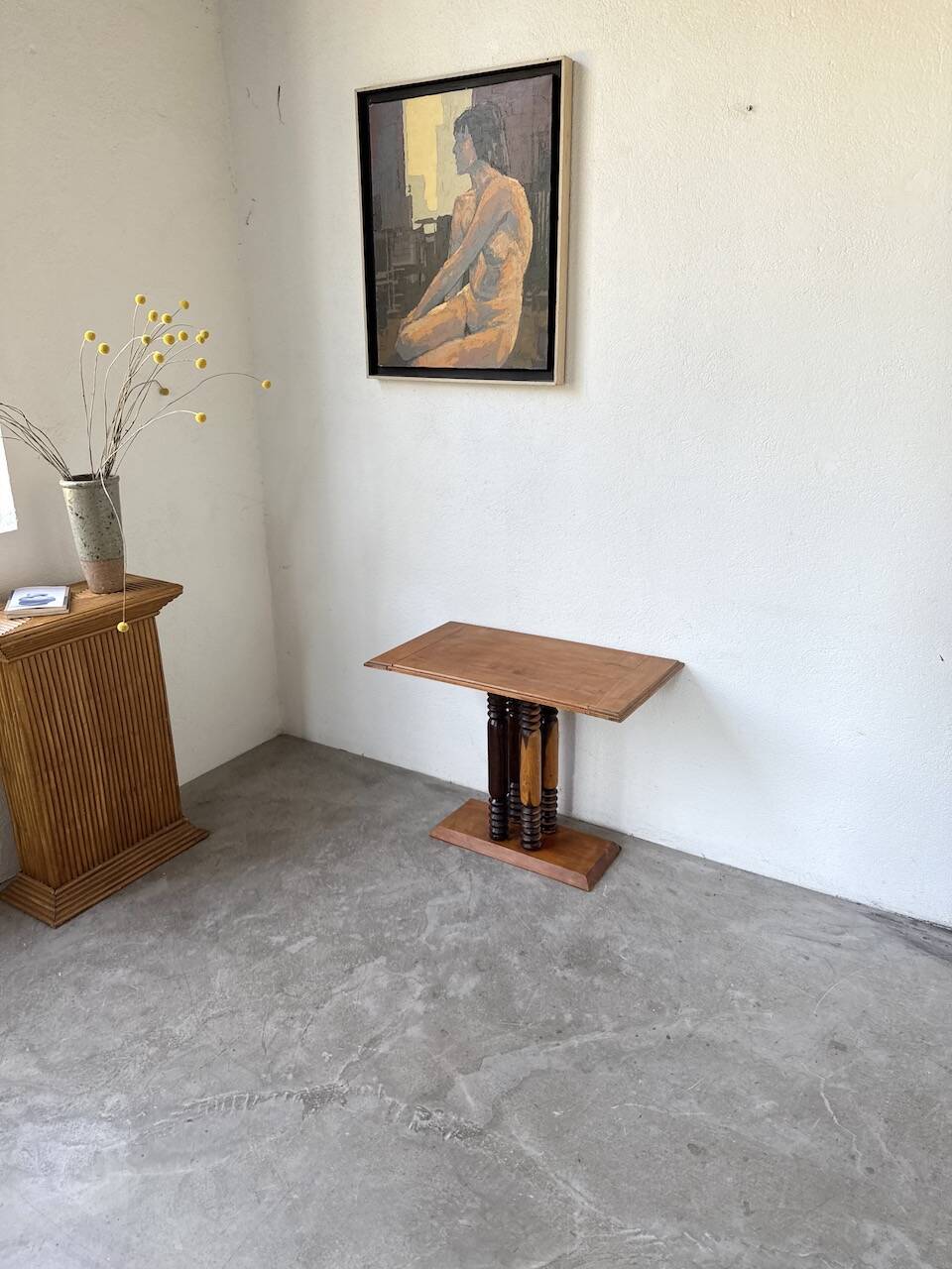 Dudouyt Courtray oak art deco console table