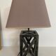 Paire de lampes en bois