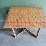 Bamboo rattan coffee table
