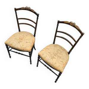 2 chaises de salon en