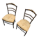 2 chaises de salon en bois doré français