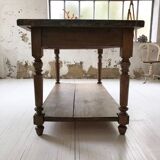 Artist studio oak draper table