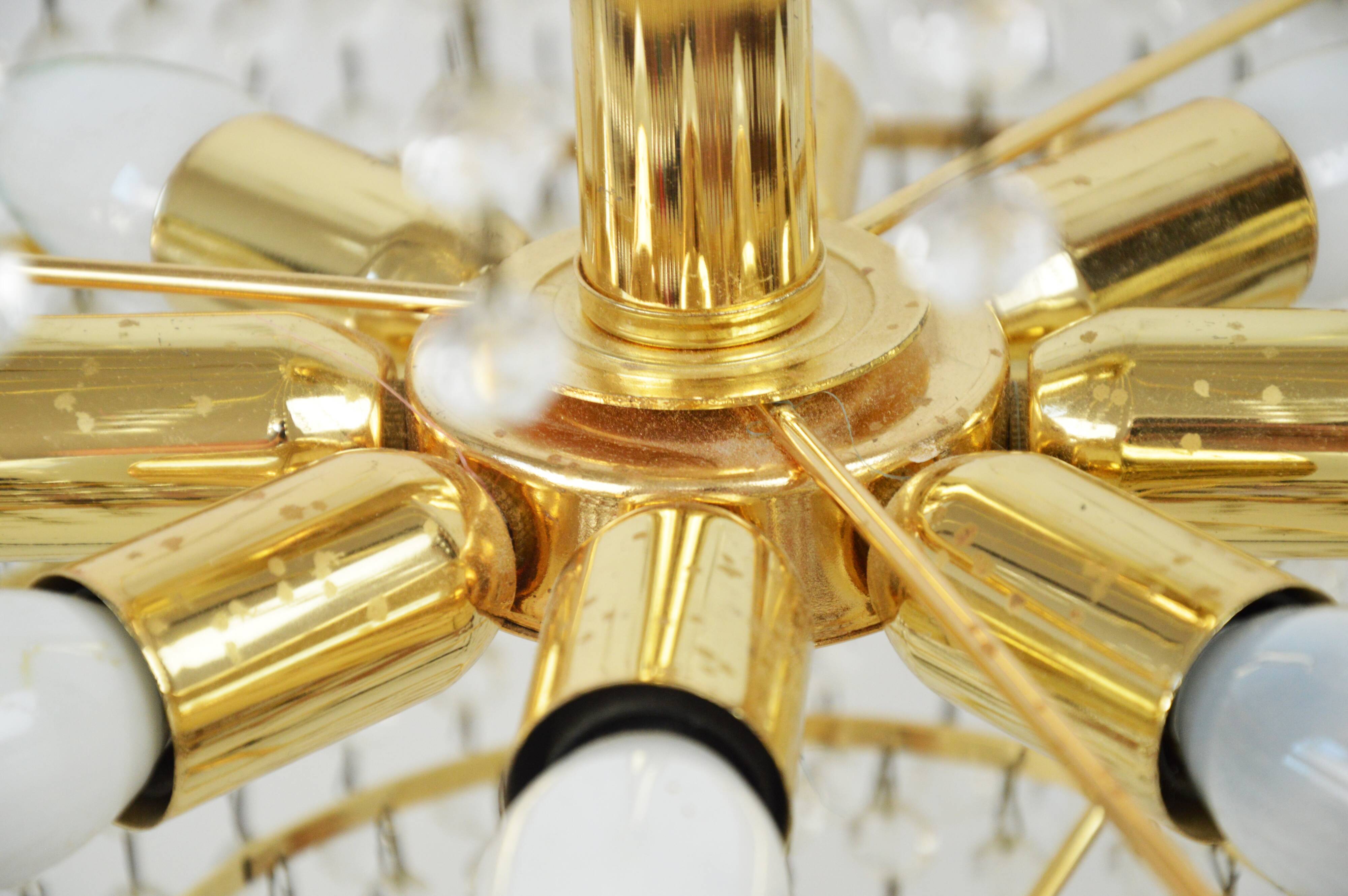 Crystal chandelier, Germany, 1970s