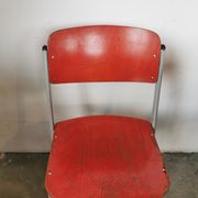 Set of 14 vintage stackable chairs