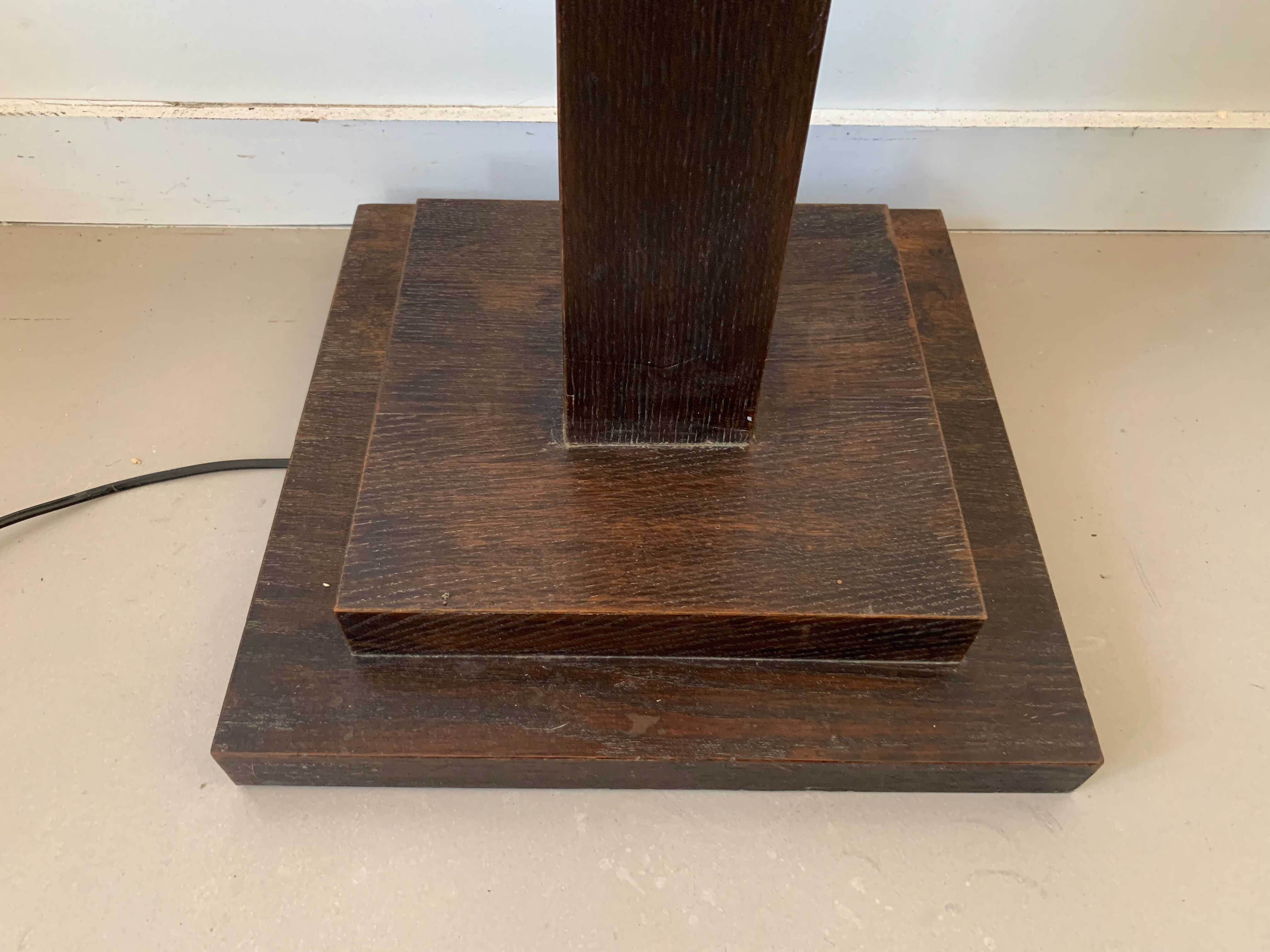 Wooden floor lamp 30s