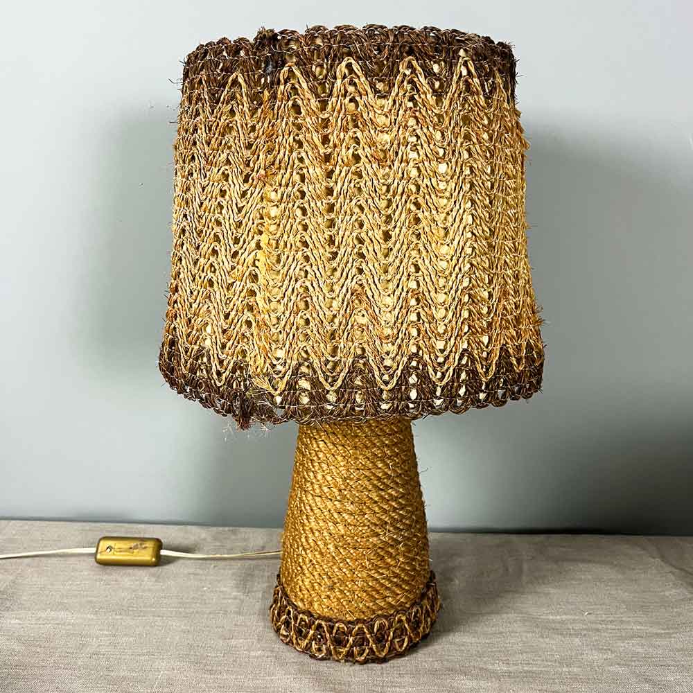 Vintage rope lamp