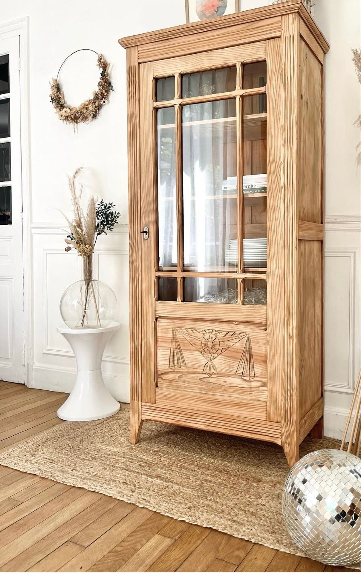 Parisian glass cabinet