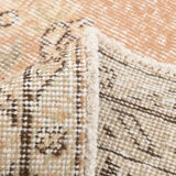 6x9 brown & beige oriental vintage rug 181x291cm