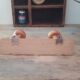 Vintage wall coat rack in wood circa 60/70 years