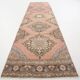3x12 Red & Brown Rustic Persian Runner Rug, 94x376Cm