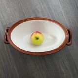 Soupière ou légumière en barbotine (numérotée) des années 50