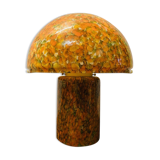 Orange mushroom lamp from Peill and Putzler, 1970s