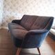 3 seater sofa 50s 60s gray velvet