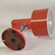 Orange metal wall light by Delmas - 1960s/70s