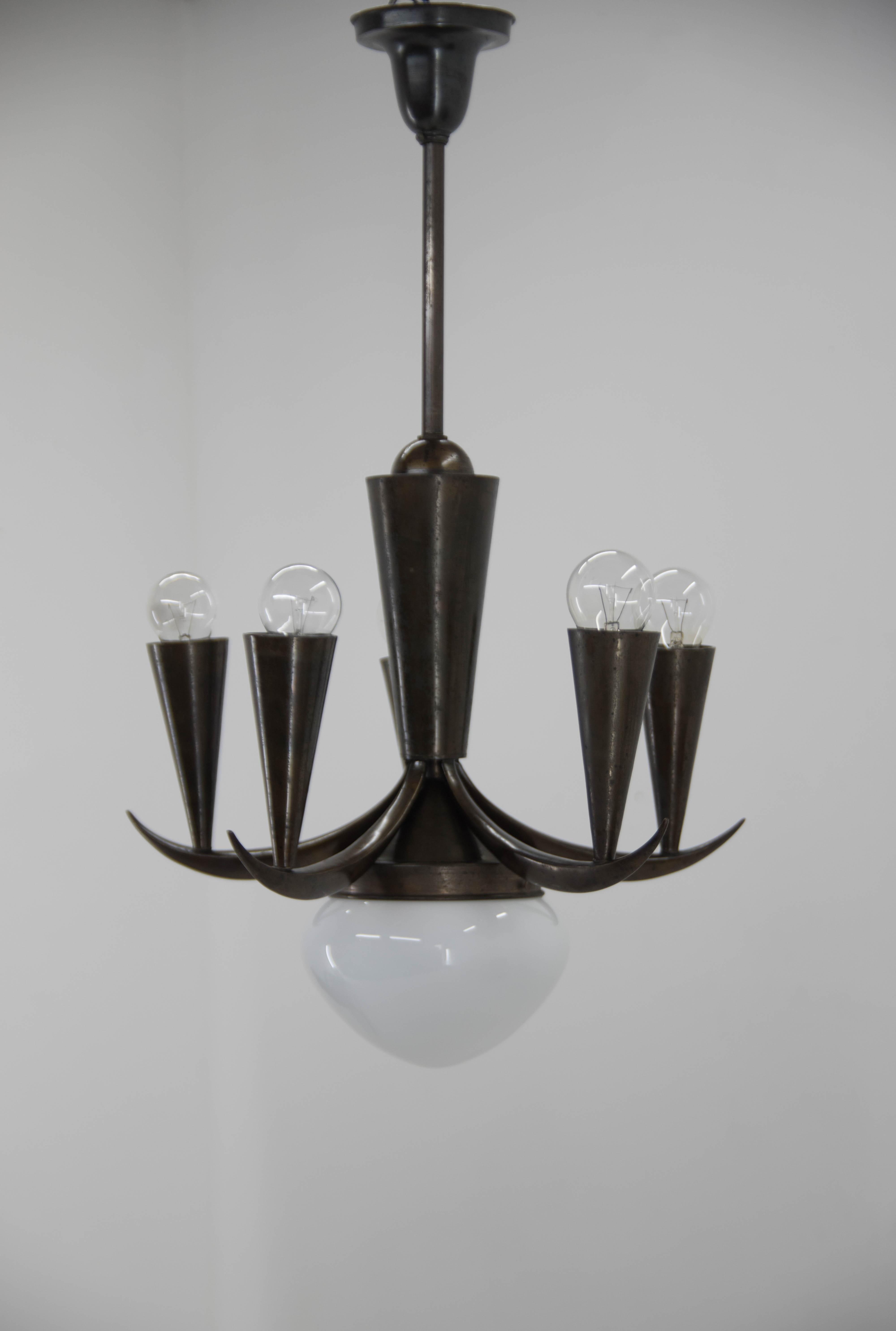 Cubistic Chandelier by IAS, 1910s