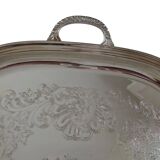 Rectangular silver-plated tray from the St Hilaire house.