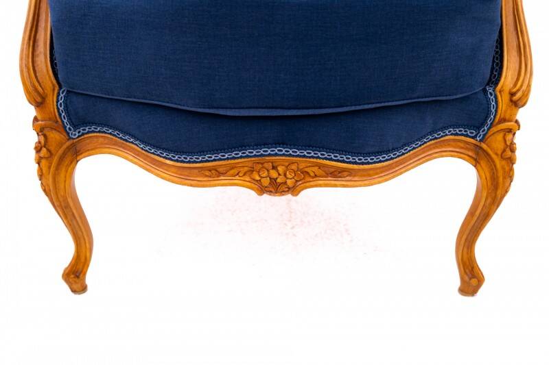 Bergère armchairs, France, circa 1920. After renovation.