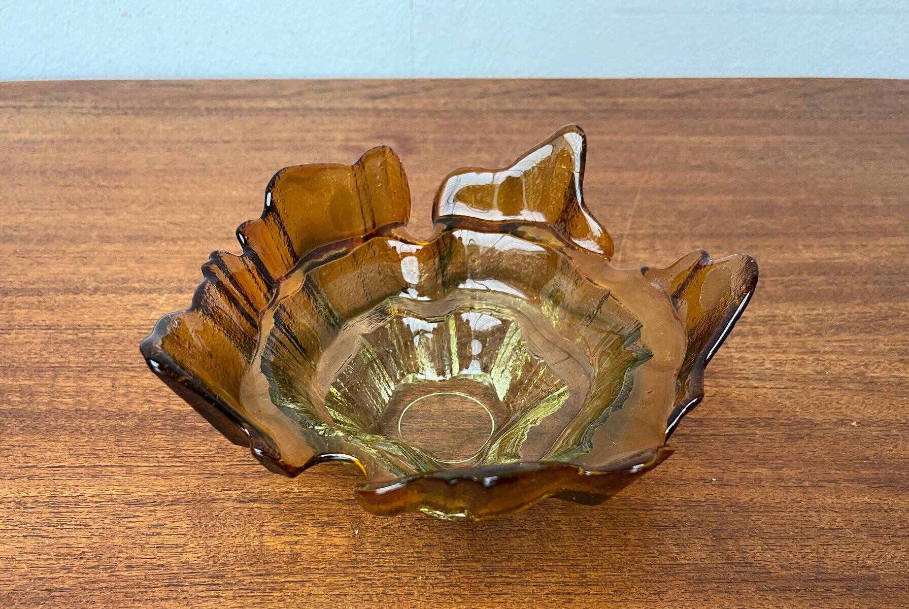 Bol vintage en verre d'art de Muurla, années 1970