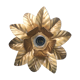 Applique fleur métal doré