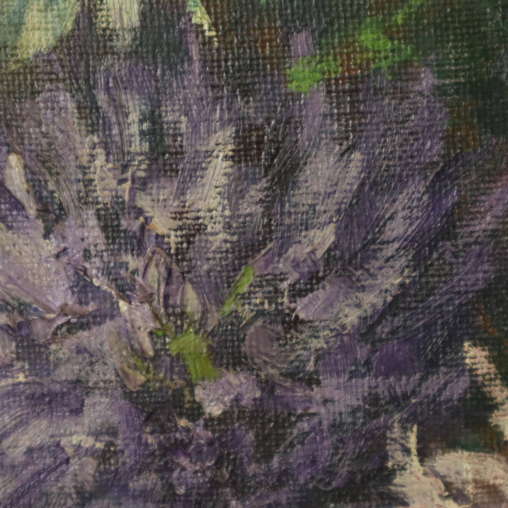 Large Flower Still Life Painting Dahlias Signed M. Vierstraete