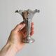 Petit vase vintage en aluminium léger