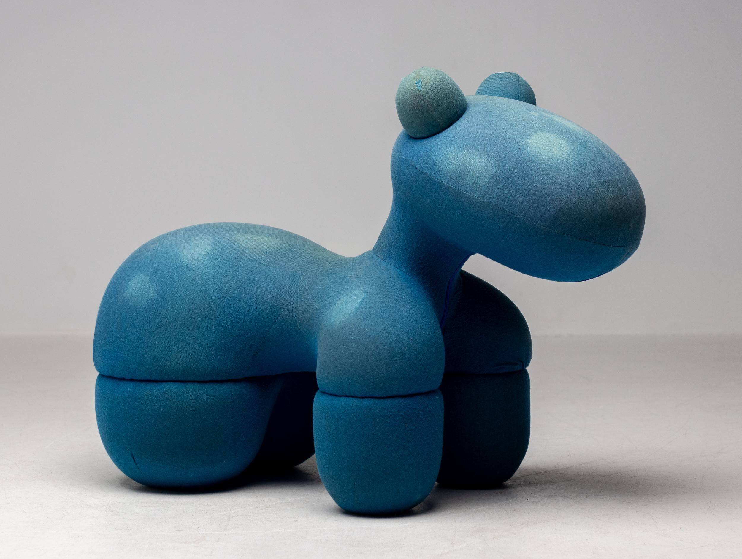 Blue Pony chair by Eero Aarnio, mid-century modern.