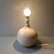 Ceramic lamp, pastel pink, around 1990.