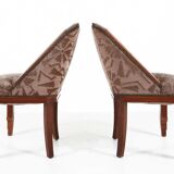 Art Deco set of chairs by Gaston and Fernand Saddier Circa.1925